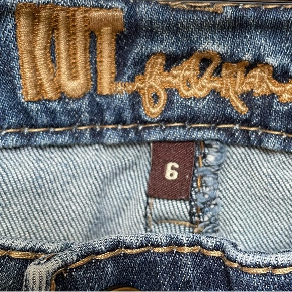 Kut from the Kloth Stevie Straight Leg Blue Jeans - 6 - Picture 6 of 10